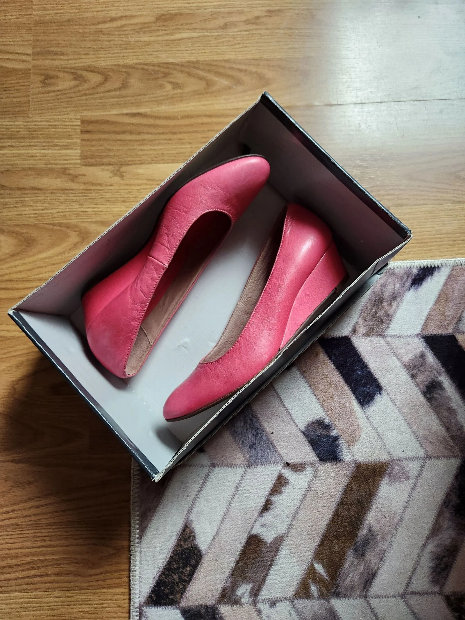 🌸NUEVO con plataforma de cuero rosa T38🌸 – photo 5